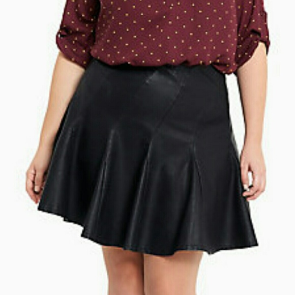 torrid Dresses & Skirts - Brand New Faux Leather Flared Skirt